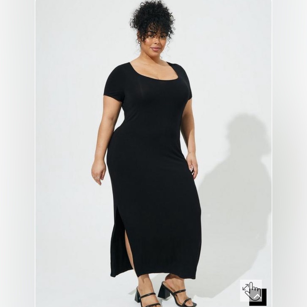 Torrid super soft scoop neck maxi dress with side split